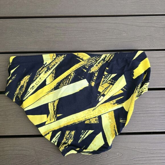 Adidas Men's Supernova Infinitex Plus Swim Racer Brief Gold/black Size 32 New - Picture 2 of 4